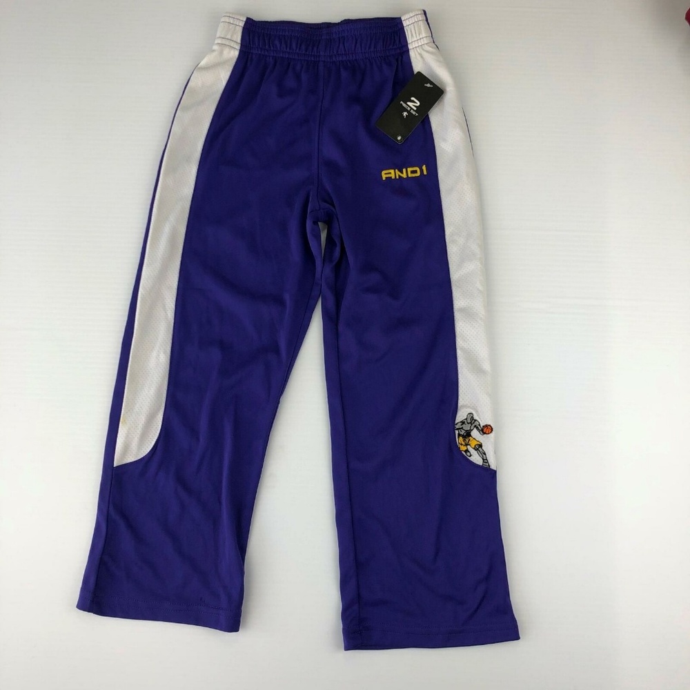 And1 Small Purple White Jogging Pants